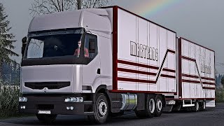 4K  ETS2 146  Pomezania  Renault Premium DCI  Bocheniec 🇵🇱 󠁧󠁢󠁳󠁣  Elbląg 🇵🇱 [upl. by Esille]