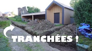 PAGAILLE SUR LE CHANTIER  ON CREUSE LES TRANCHÉES POUR RACCORDER LA MAISON 🏡  EP175 [upl. by Gibb]