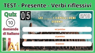 10 domande Quiz Italiano  Tempi Riflessivi [upl. by Eihs]