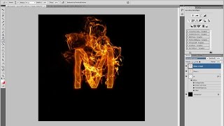 Realistische FlammenTexteffekte – PhotoshopTutorial [upl. by Gazo]