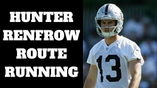 Hunter Renfrow Route Running Breakdown [upl. by Lenee]