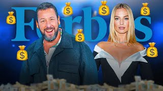 Adam Sandler Margot Robbie lead bombshell list of highestpaid actors [upl. by Connett]