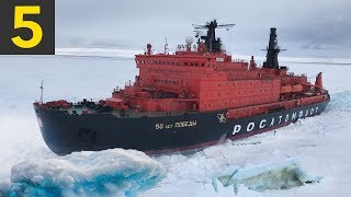 5 Ice Breaking Ships Braving the Arctic Circle [upl. by Diad]