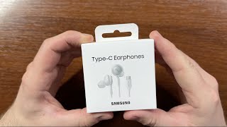 Samsung TypeC Earphones Unboxing EOIC100 [upl. by Akcebar]