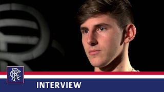 INTERVIEW  Emerson Hyndman  Rangers v Morton [upl. by Nauwtna]