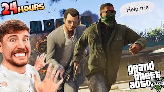 MR BEAST PARODY IN GTA 5 I GOT HUNTED BY A REAL MICHAEL HUNTED [upl. by Parik]