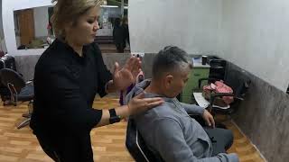 A Great Barber Massage  Relaxation From Hairline to Shoulders ASMR [upl. by Marcus458]