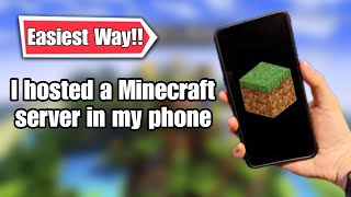 Host Minecraft server on your android device for free 247 [upl. by Eerahc]