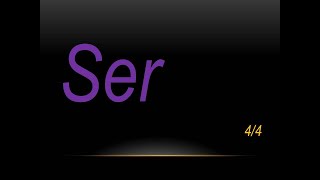 SPANISH CONJUGATIONS SER 44 [upl. by Sivra]