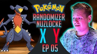 Pokémon X amp Y Randomizer Nuzlocke  Episode 5 Mega Garchomp i Hulen [upl. by Olivann]