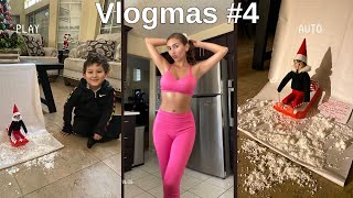 VLOGMAS  4  elf on the shelf  gym errands [upl. by Robinet]