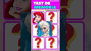 ✋PRUEBA DE MEMORIA Princesas 👸 memorytest [upl. by Nazler34]