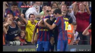 FC Barcelona 30 Sporting Gijon Keita goal 20 HQ [upl. by Yesnel]