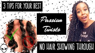 Passion Twist Tips  No Hair Showing Through [upl. by Puto]