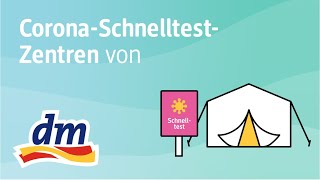 CoronaSchnelltestZentren von dm Schnelltest mit Zertifikat  dmdrogerie markt [upl. by Jaela]