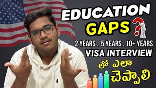 Education Gap for Masters in USA 🇺🇸  Explained   తెలుగు [upl. by Doe]