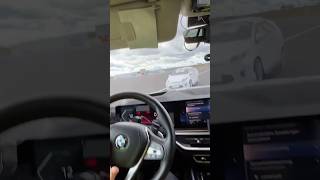 Emergency braking while turning in the BMW X5 🛑 [upl. by Fiel]