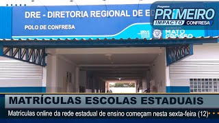 Matrículas online da rede estadual de ensino começam nesta sexta feira 12 [upl. by Marina]