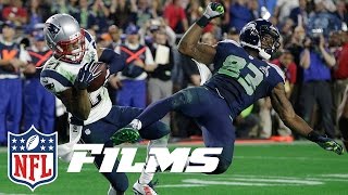 1 Malcolm Butlers Goal Line Pick in Super Bowl XLIX  NFL Films  Top 10 Interceptions [upl. by Mikol]