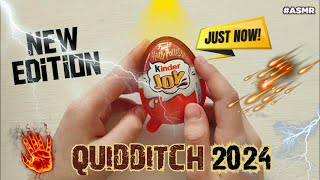 ASMR Unboxing Kinder Joy Harry Potter Quidditch 2024  Hagrid Joins the Team 🧙‍♂️✨🔮🌠🃏🌟 [upl. by Booze]