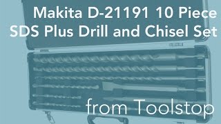 Makita D21191 10 Piece SDS Plus Drill and Chisel Set [upl. by Ware]