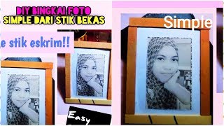 Cara Membuat Bingkai Foto Dari Stik Eskrim [upl. by Briana]