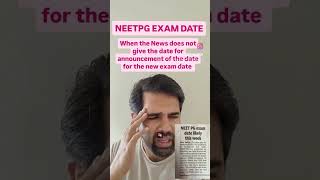 NEET PG EXAM DATE neetpg exam date neet doctors medicos [upl. by Je190]