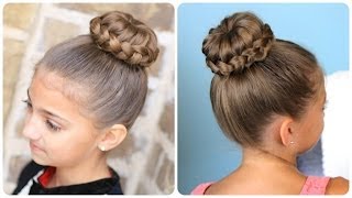 Lace Braided Sophia Lucia Bun  Updo Hairstyles [upl. by Saiff49]