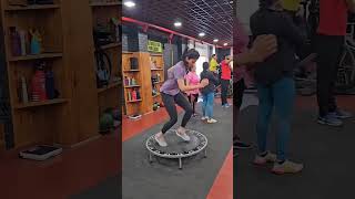 Trampoline Exercises For Endurance And Weight Loss trampoline gym exercises trending gymgirl [upl. by Selfridge910]