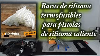 Barras silicona termofusible para pistolas de silicona caliente [upl. by Gerdi695]