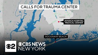 Rockaways residents rally for local trauma center [upl. by Hobbs]