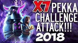 7 PEKKA CHALLENGE NEW TH9 ATTACK STRATEGY 2018  Clash of Clans [upl. by Anaihr]