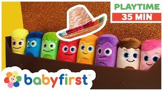 Playtime Coloring for Kids  Toddler Learning Video w Color Crew amp GooGoo GaaGaa  BabyFirst TV [upl. by Senskell]