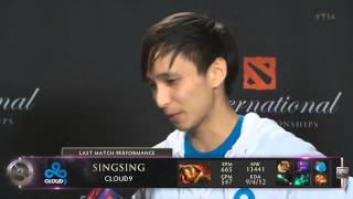 Dota 2 The Internationals 4 Main Event  C9SingSing post C9 vs Navi Interview with Kaci [upl. by Asseram]