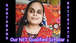 our NET Qualified Scholar।। june 2024।। Falguni।। admission going on [upl. by Mmada]