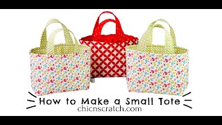 How to make a Small Tote Bag [upl. by Bergren]