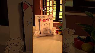 Cute calendar making malayalamCute desk decor diy calendar making🐰🐱 keerthana3142 diy [upl. by Angy788]