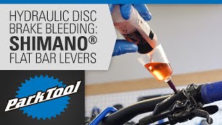 How to Bleed Hydraulic Brakes  Shimano® Flat Bar Levers [upl. by Grania]