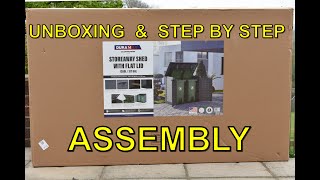 Duramax StoreAway 1200L Plastic Shed  Unboxing amp Step by Step Assembly [upl. by Hinkle]