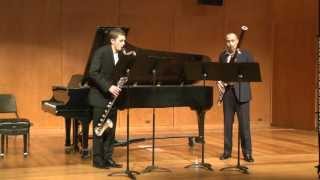 Johannes Berauer and Philipp Sageder Mizar for bassoon bass clarinet and electronics [upl. by Nosinned]