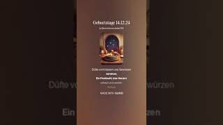 Geburtstage 14 12 24 [upl. by Staw]