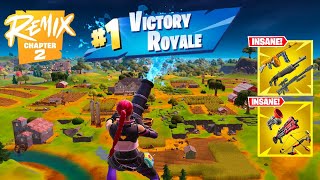 118 Kill Solo Vs Squads Wins Gameplay Full Game Fortnite Chapter 2 Remix Ps4 Controller [upl. by Kazue]