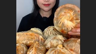 Dumplings ASMR Eating NO TALKING  Ksuffka ASMR [upl. by Clement891]