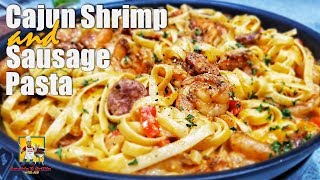 Creamy Cajun Shrimp and Sausage Pasta [upl. by Kenison550]