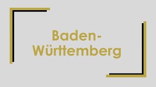 Baden Württemberg einfach und kurz erklärt [upl. by Myrtice]