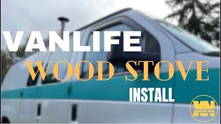 Vanlife Wood Stove Install [upl. by Kiel]