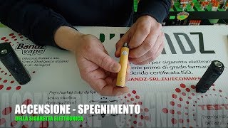 Come accendere e spegnere una sigaretta elettronica [upl. by Halbeib]