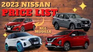 Nissan Price List 2023 Philippines  All Models [upl. by Cheshire377]