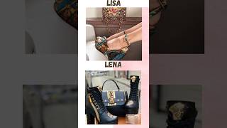 Chose Lisa Or Lena 💙💝🌸💫 cute lisandlena fashion korean [upl. by Evoy]