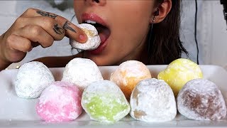 ASMR Eating Mochi Ice Cream All Different Flavors [upl. by Melisenda]